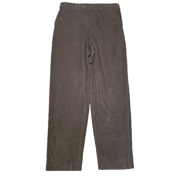 NEW Very Rare Eskandar Mens Cotton & Cashmere Cords (Pants)36BrownWide Leg